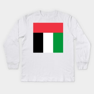 Flag of UAE - Uni Arab Emirates Kids Long Sleeve T-Shirt